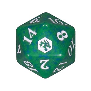 Adventures in the Forgotten Realms: D20 Die (Green)